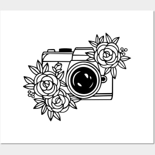 Vintage Camera Floral Posters and Art